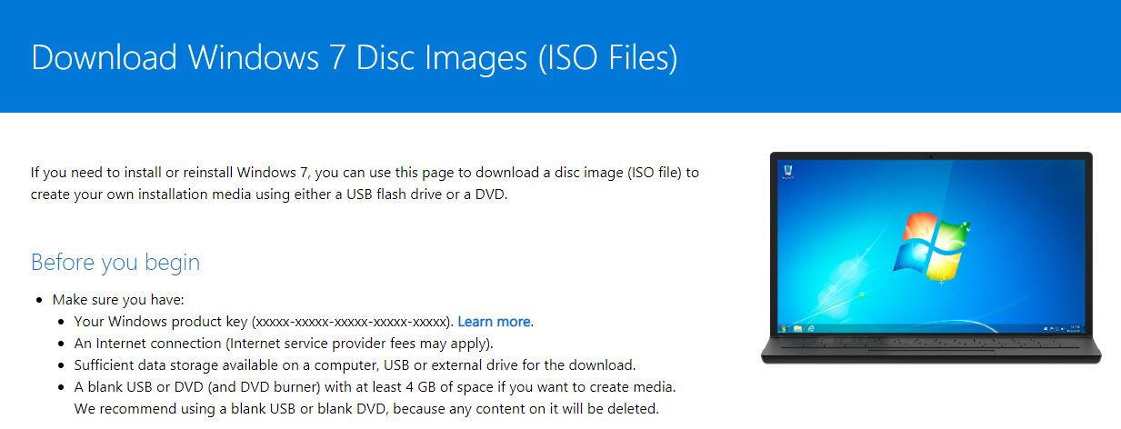 Windows 7 iso disk image download